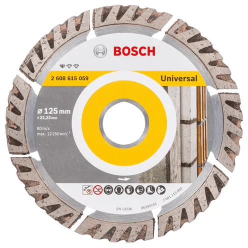 Bosch Diamond Cut Off Wheel 5" Universal Segmented (2608615059) - KHM Megatools Corp.