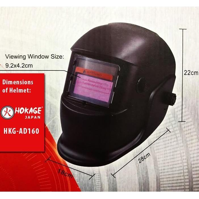 Hokage HKG-AD160 Auto Darkening Welding Helmet | Hokage by KHM Megatools Corp.