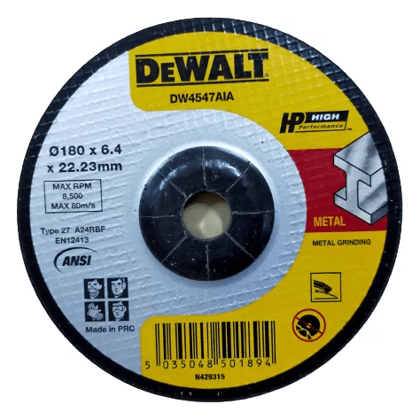 Dewalt DW4547AIA Grinding Disc 7" for Metal - KHM Megatools Corp.