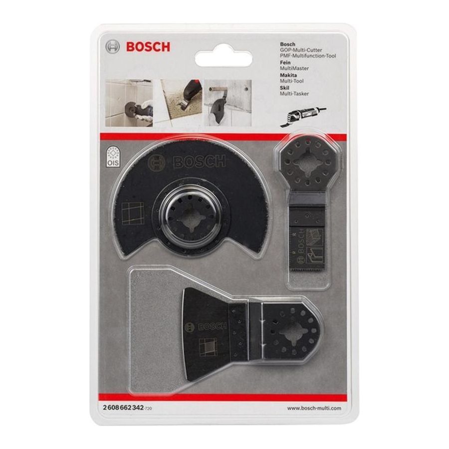 Bosch Starlock Tile Accessory Kit Set for Oscillating Tools (3pcs) - Goldpeak Tools PH Bosch