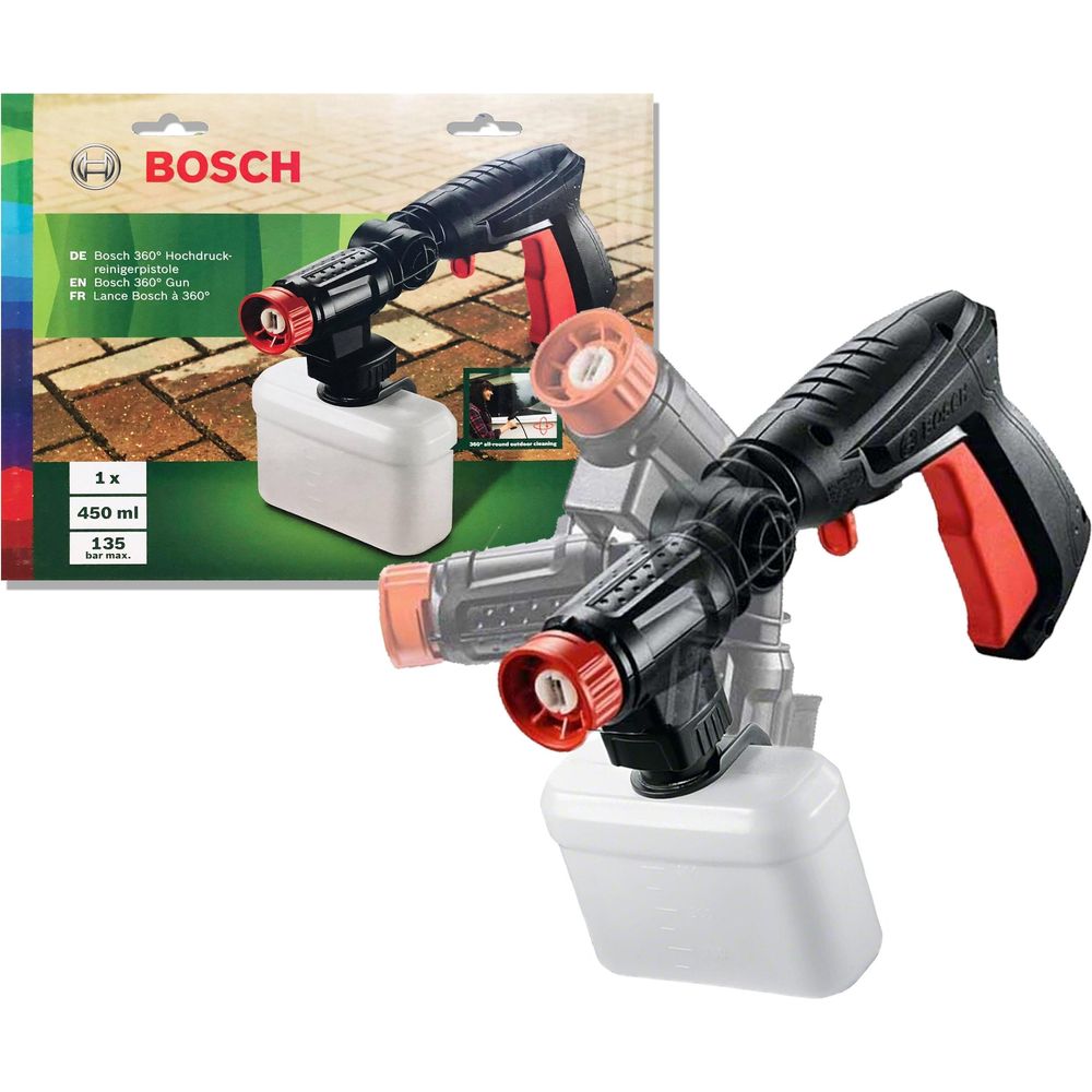 Bosch 360 Degrees Short Gun Nozzle Accessory for AQT Pressure Washers - Goldpeak Tools PH Bosch