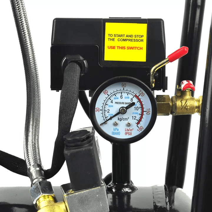 Greenfield GAC30-D 1 HP Oil-Less Air Compressor with Direct Heat Sink 30L Cap 750W - KHM Megatools Corp.