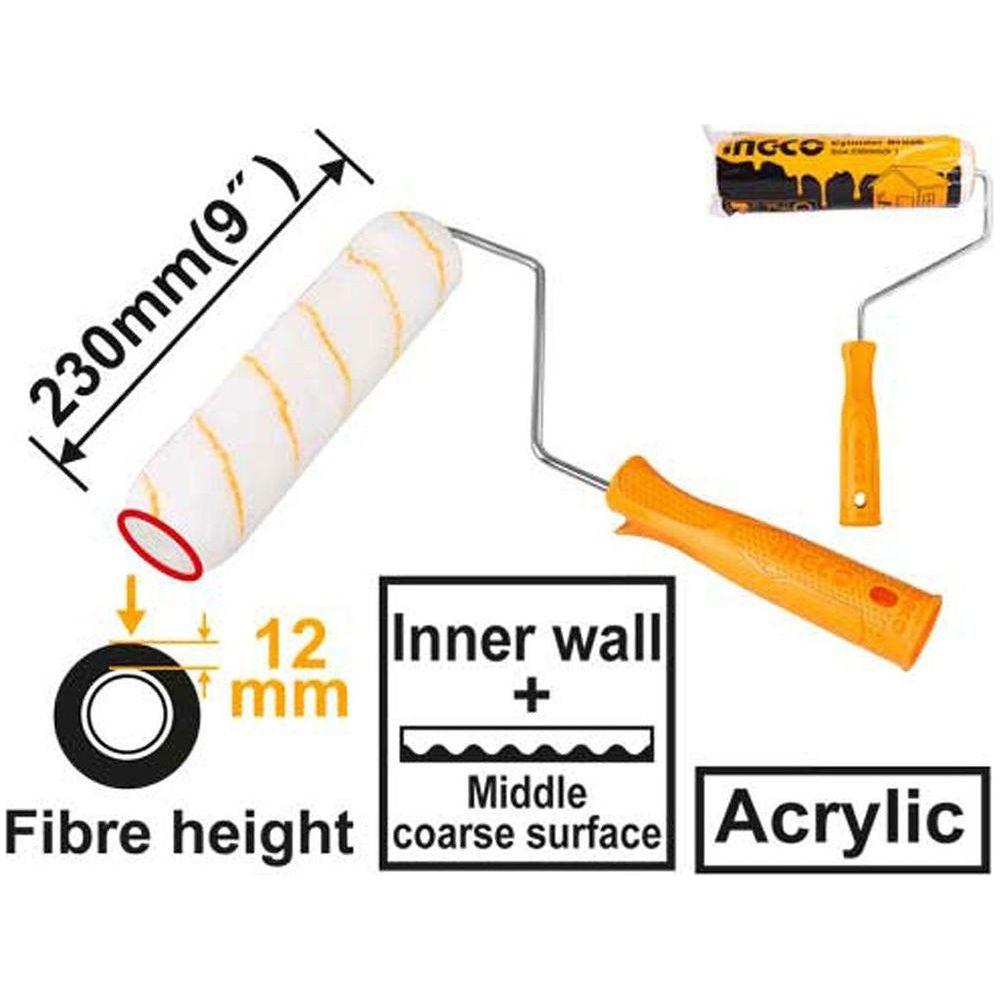 Ingco HRHT042301 Acrylic Paint Roller Inner Wall 9" Cylinder Brush - KHM Megatools Corp.