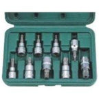 Hans 36025-9 3/8" Drive 9pcs Tamperproof Torx Bit Socket Wrench Set | Hans by KHM Megatools Corp.