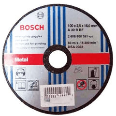 Bosch Cut Off Wheel 4" Standard for Metal A30RBF | Bosch by KHM Megatools Corp.