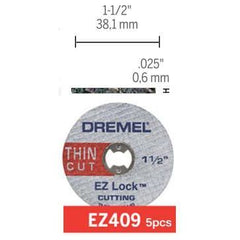 Dremel EZ409 Thin Cut-Off Wheels - Goldpeak Tools PH Dremel