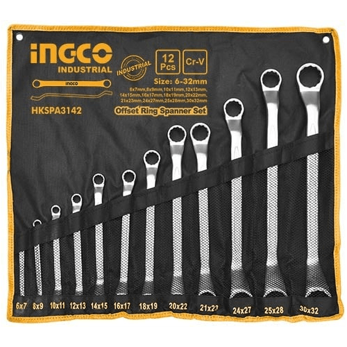 Ingco Offset Ring Spanner / Box Wrench Set