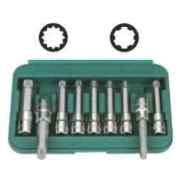 Hans 46028-49 1/2" Drive 9pcs XZN and CV Ribe Bit Socket Wrench Set | Hans by KHM Megatools Corp. Main image