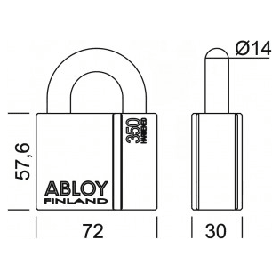 Abloy PL350/25 High Security Padlock (Short Shackle) | Abloy by KHM Megatools Corp.