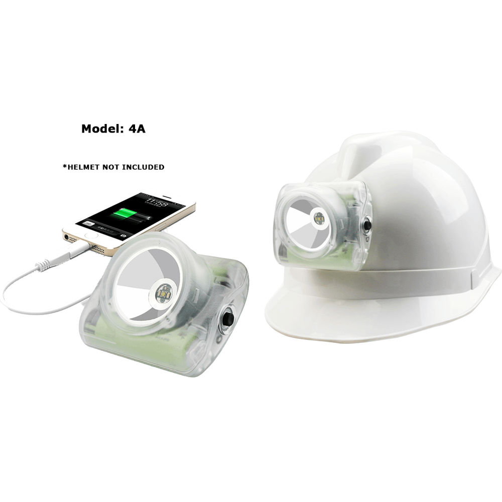 Wisdom Lamp 4A Miner's LED Cap Cordless Mining Lamp / Head Light (with USB Charger Adapter) (with USB Charger Adapter)