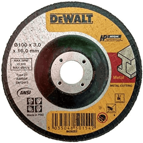 Dewalt DWA4500IA Grinding Disc 4" For Metal