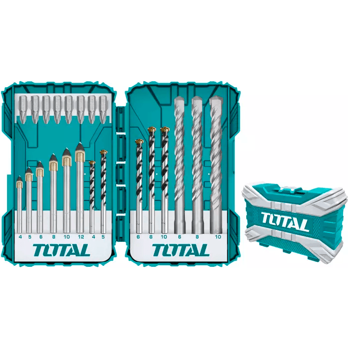 Total TACSDL12201 22pcs Mixed Drill & Screwdriver Bits | Total by KHM Megatools Corp.