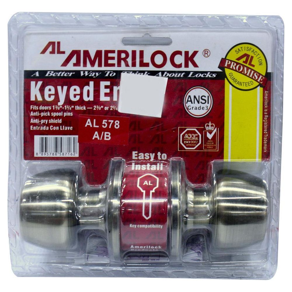 Amerilock AL 578 Keyed Entry Door Knob (Brandywine Series) | Amerilock by KHM Megatools Corp.