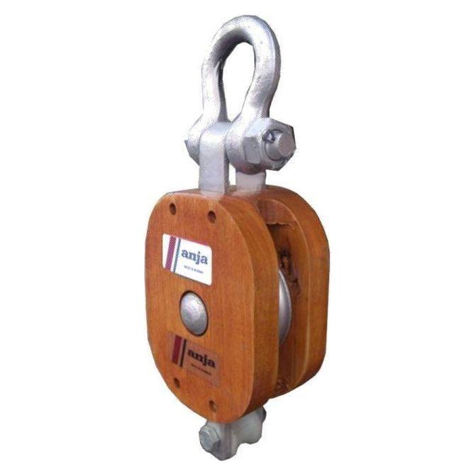 Anja Regular Wooden Pulley Block - Shackle - KHM Megatools Corp. Main image
