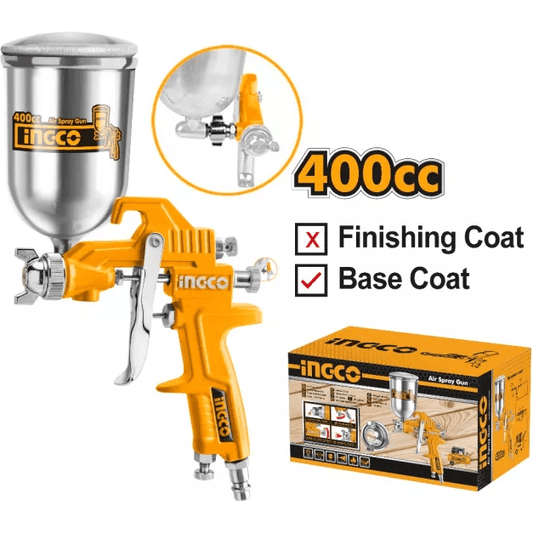 Ingco ASG4042 Paint Spray Gun Gravity Type 400cc - KHM Megatools Corp.