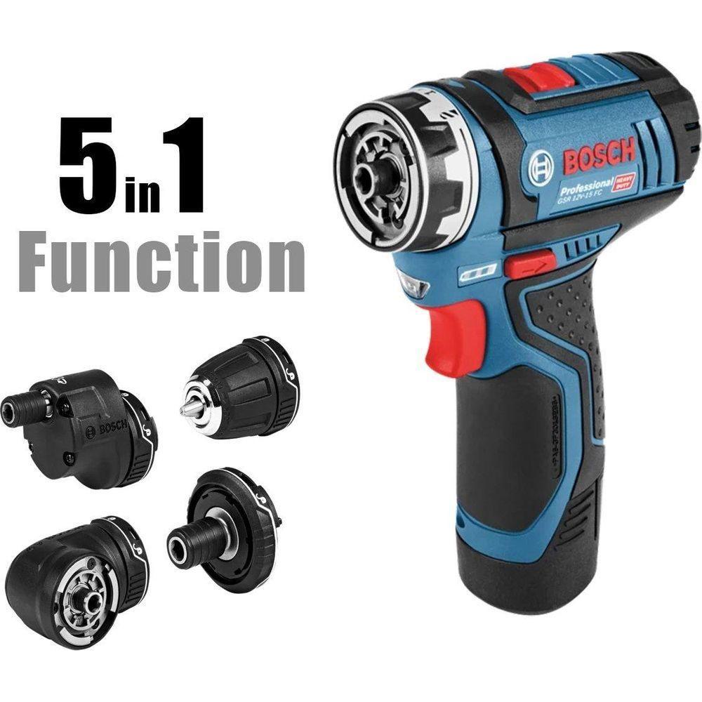 Bosch GSR 12V-15 FC Cordless Drill / Driver FlexiClick (5-in-1) - Goldpeak Tools PH Bosch Main image