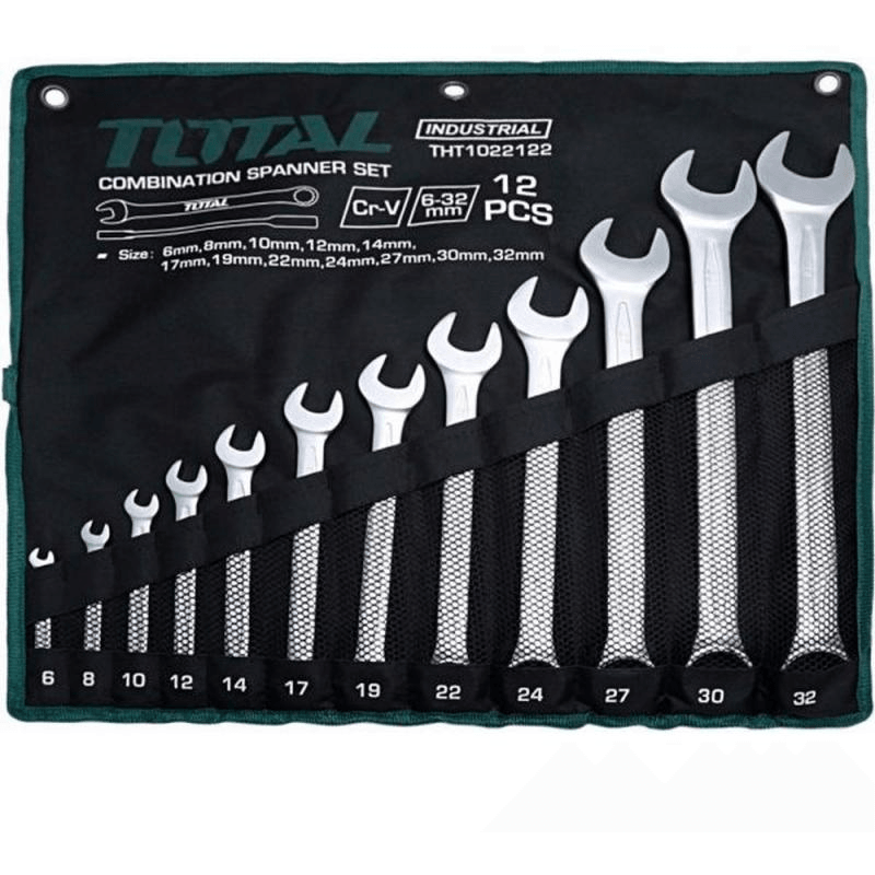 Total THT1022122 Combination Wrench Set 6-32mm | Total by KHM Megatools Corp.