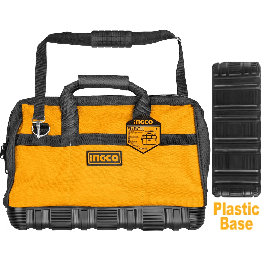 Ingco Contractor Tool Bag with Plastic Base