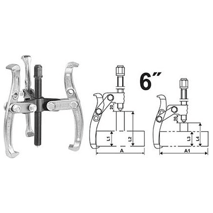 Ingco HGP08036 Three Jaws Puller 6" - KHM Megatools Corp.