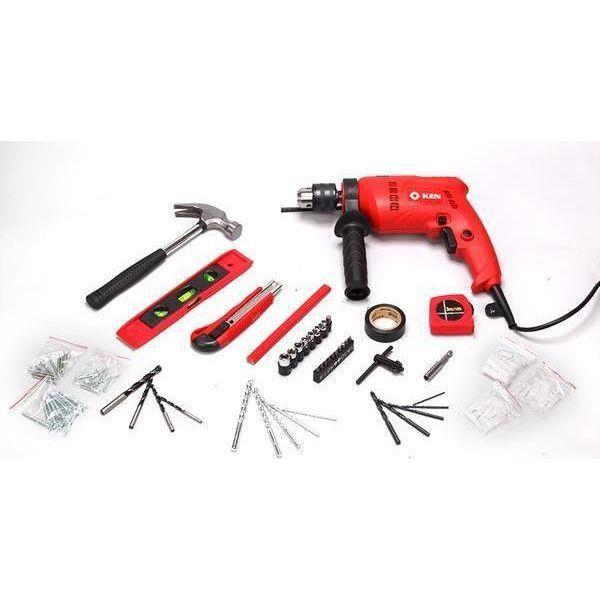 Ken 6913S Hammer Drill with 100pcs Accessories Kit Set Secondary image