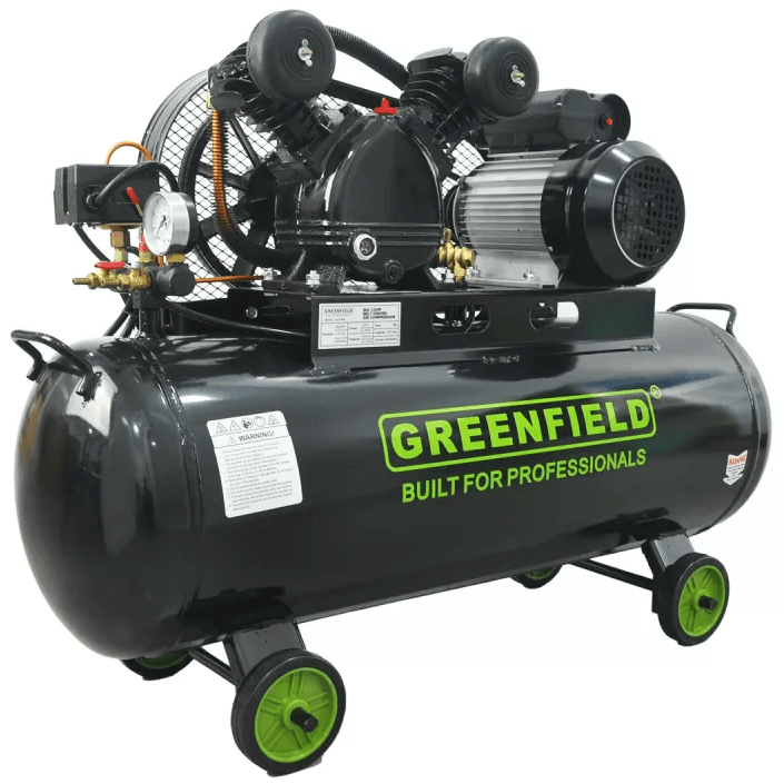 Greenfield GAC90-B 1 HP Belt Driven Air Compressor 90L 115psi - KHM Megatools Corp.