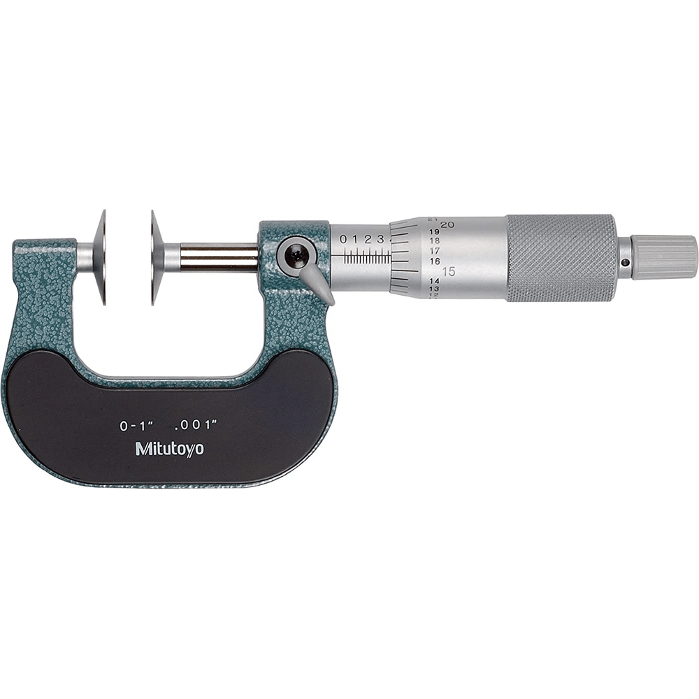 Mitutoyo Disc Type Outside Micrometer, Series 123 | Mitutoyo by KHM Megatools Corp.