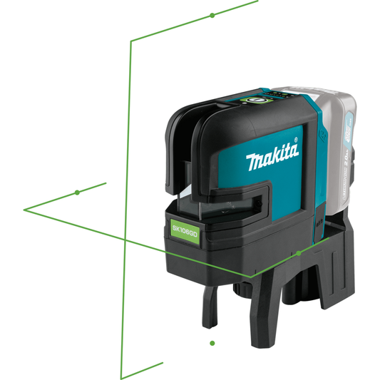 Makita SK106GDZ Cordless Cross Line Laser Level (Green) 12V CXT [Bare] - KHM Megatools Corp. 1000