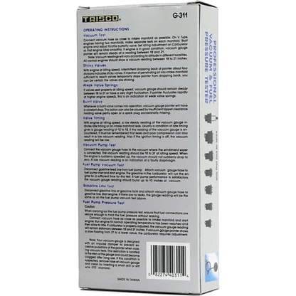 Trisco G-311 Professional Vacuum & Fuel Pump Tester | Trisco by KHM Megatools Corp.