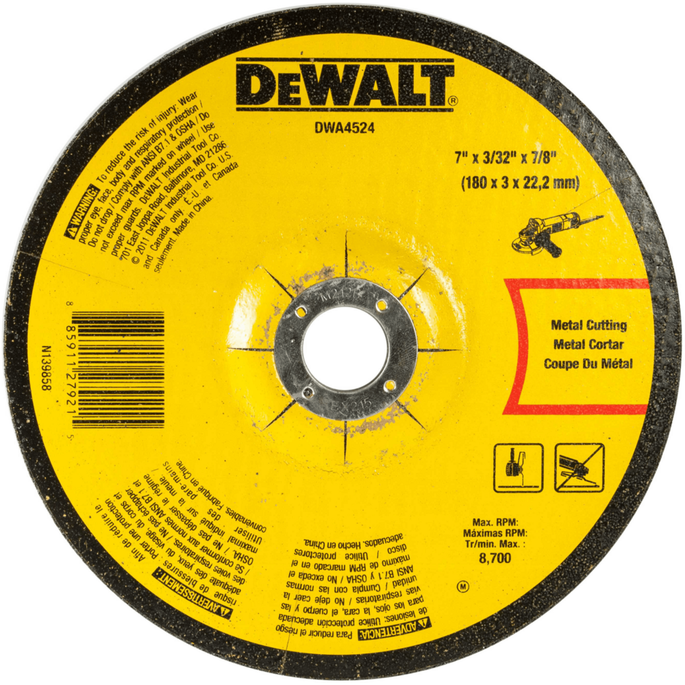 Dewalt DWA4524 Cut Off Wheel 7" for Metal - KHM Megatools Corp.