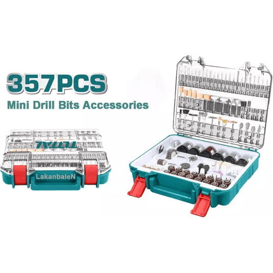 Total TACSD13571 357pcs Accessory Kit Set for Rotary Tool | Total by KHM Megatools Corp.