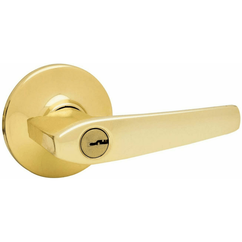 Kwikset 405DL 3 CP Polished Brass Delta Entry Lever - KHM Megatools Corp.