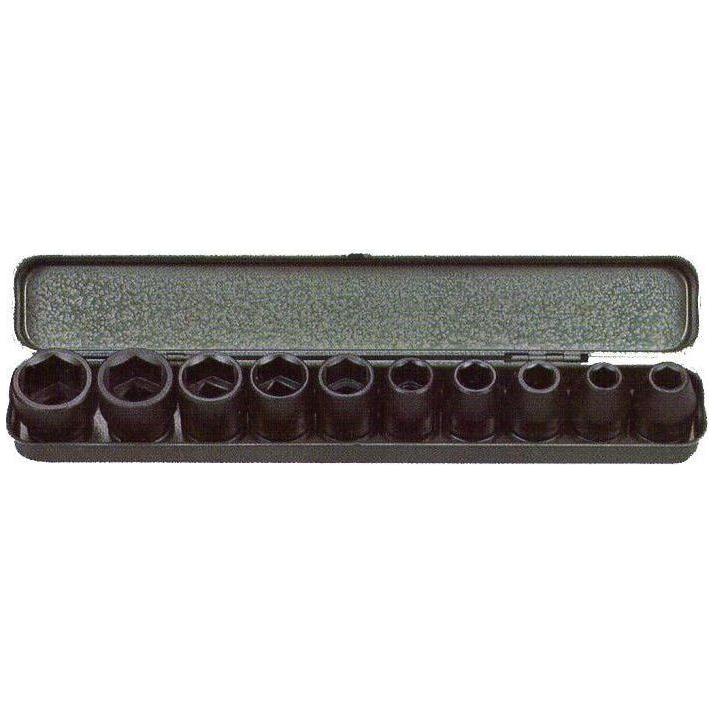 Flag IS4-10 1/2" Drive Impact Socket Wrench Set (10pcs, 6pts) | Flag by KHM Megatools Corp.