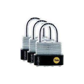 Yale Laminated Steel Multi Padlock with Rubber Bumper (Key Alike) | Yale by KHM Megatools Corp. Main image