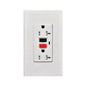Omni WGFCI-201-PK 2-Gang GFCI Safety Outlet Ground Fault in White Plate 20A (Wide Series) | Omni by KHM Megatools Corp.