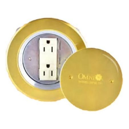 Omni WFM-101 Floor Mounted Outlet Round Type 16A 250V- Duplex Outlet | Omni by KHM Megatools Corp.