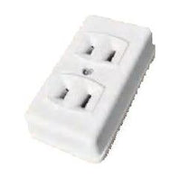 Omni STO-002 Spring Type Outlet 2-Gang 20A 250V | Omni by KHM Megatools Corp.