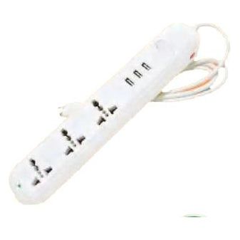 Omni USB-303 Travel Extension Cord 3-Gang with 3 USB Outlet & Switch 2500W 10A 250V | Omni by KHM Megatools Corp.