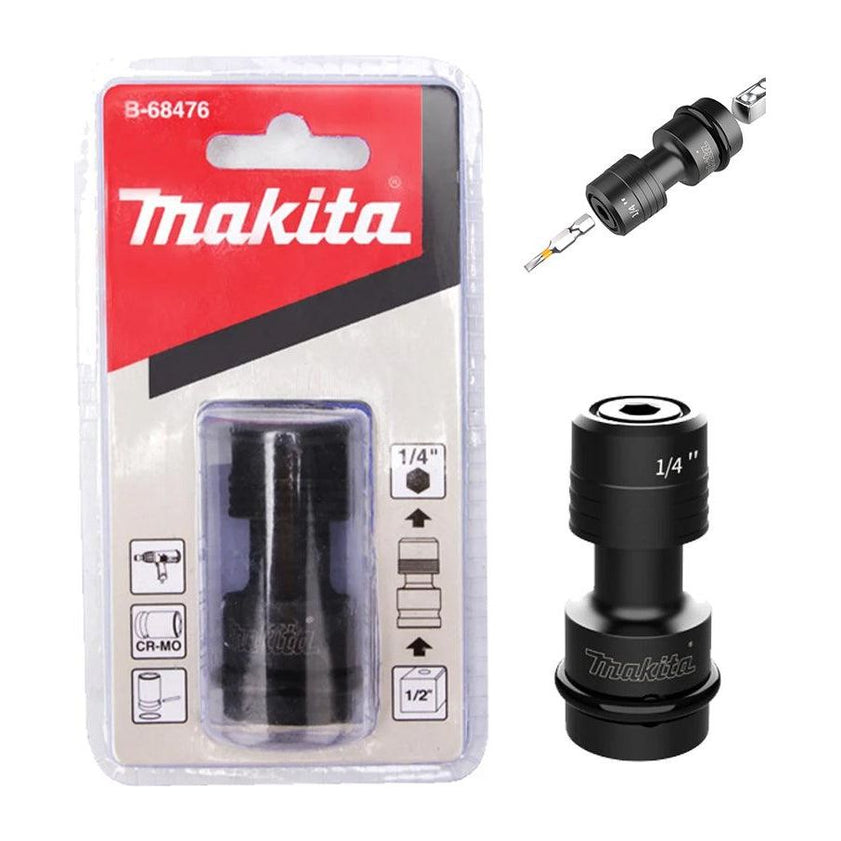 Makita B-68476 1/2" Drive Adapter to 1/4" Hex Attachment for Impact Wrench | Makita by KHM Megatools Corp.