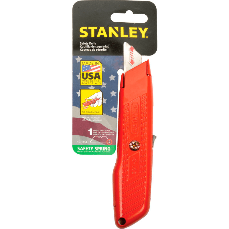 Stanley 10-189C Self Retracting Safety Utility Knife (US-Made) | Stanley by KHM Megatools Corp.
