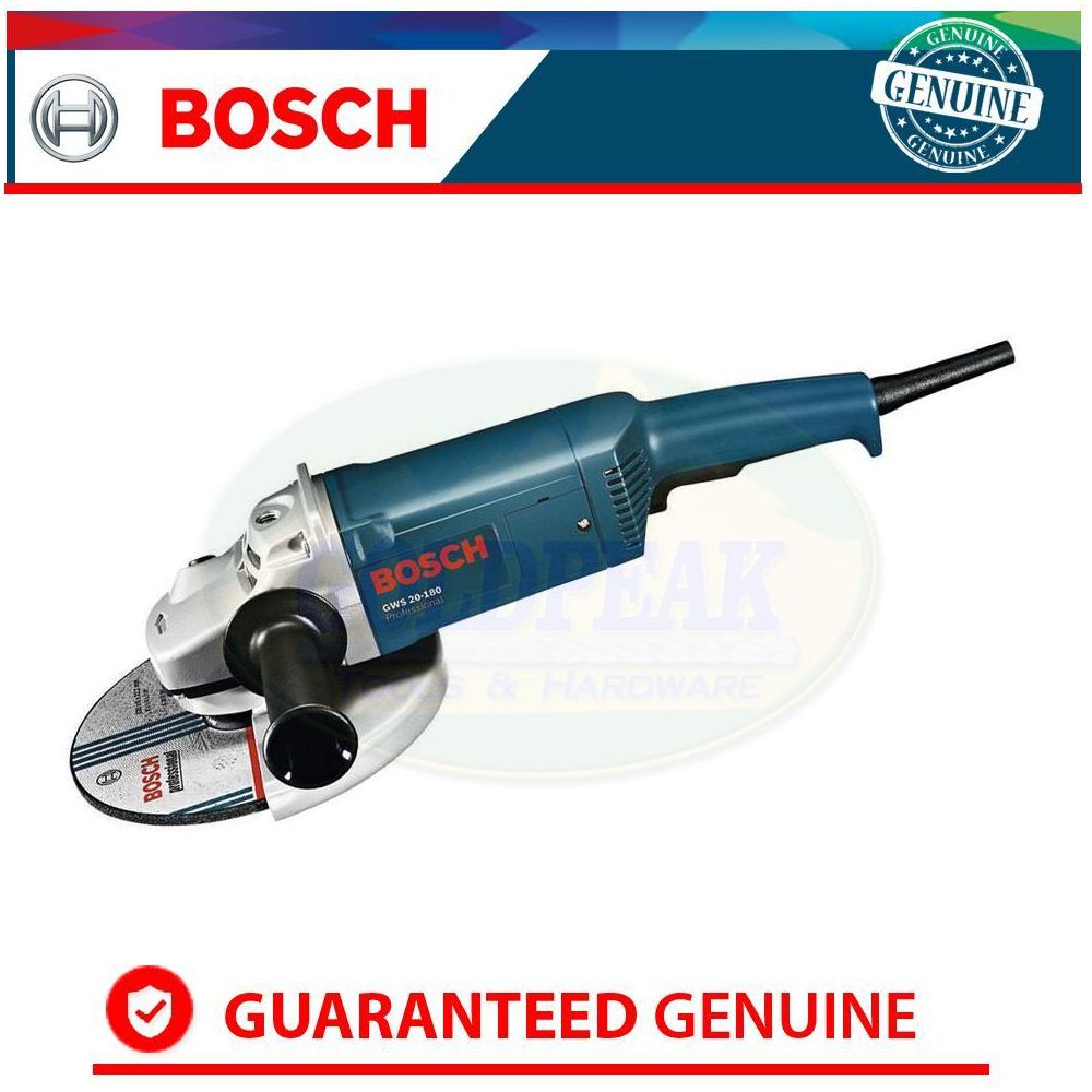 Bosch GWS 20-180 Large Angle Grinder 7" - Goldpeak Tools PH Bosch