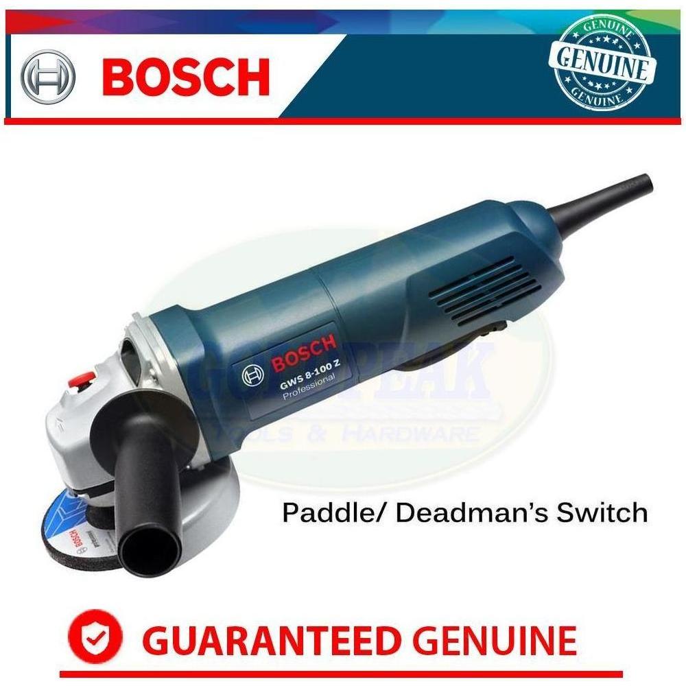 Angle grinder with store deadman switch