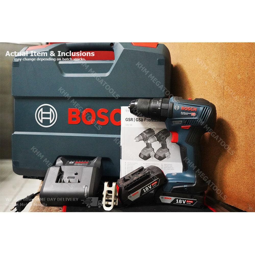 Bosch GSB 18V-50 Cordless Brushless Impact Drill - Driver 1/2" (13mm) 18V [Set]