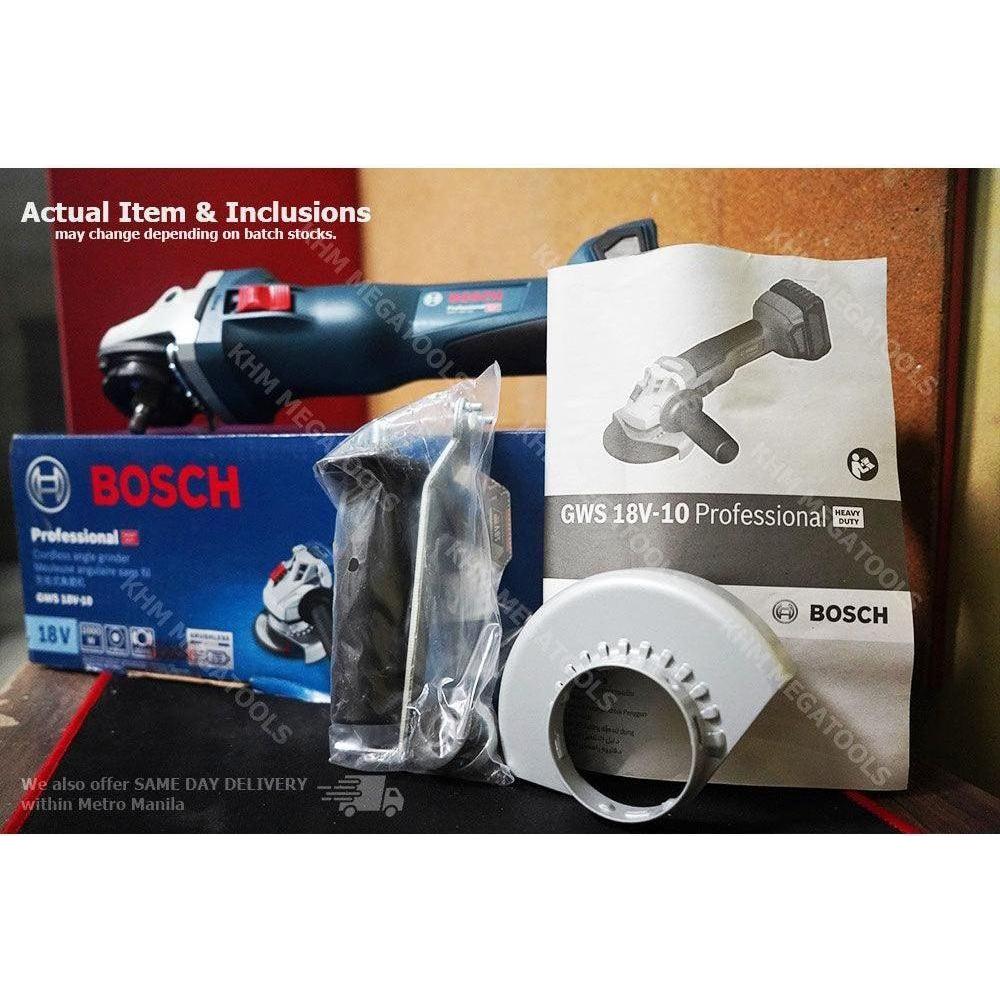 Bosch GWS 18V-10 Cordless Brushless Angle Grinder 4" (100mm) 18V [Bare] - KHM Megatools Corp.