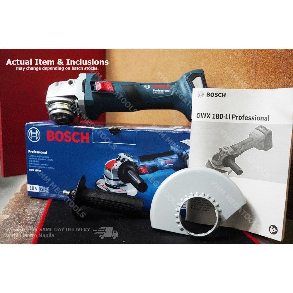 Bosch GWX 180-Li Cordless Angle Grinder 5" (X-Lock) [Bare] - KHM Megatools Corp.