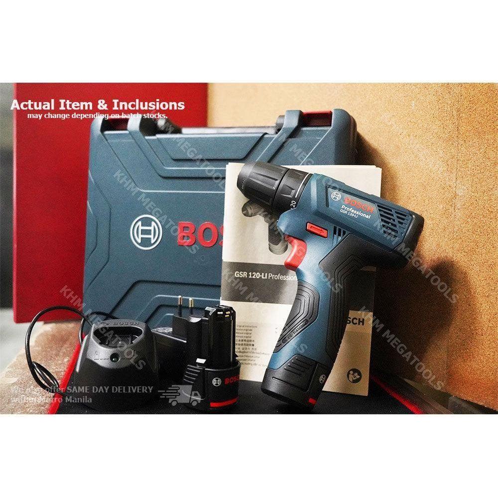 Bosch [GEN2] GSR 120-Li Cordless Drill - Driver 10mm (3/8") 12V [Contractor's Choice] - KHM Megatools Corp.