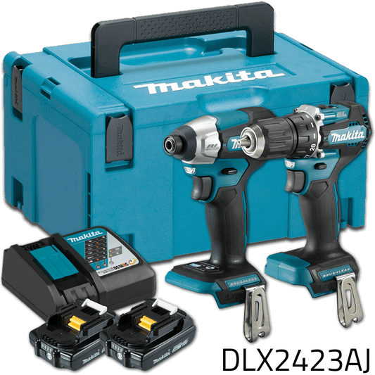 Makita DLX2423AJ 18V Cordless Combo Kit (LXT-Series) [Impact Driver+ Hand Drill] | Makita by KHM Megatools Corp.