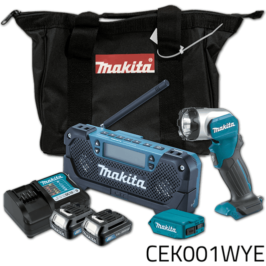 Makita CEK001WYE 12V Cordless Emergency Kit (CXT) [Bare] | Makita by KHM Megatools Corp. 877