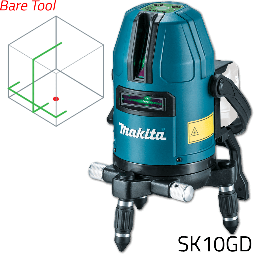 Makita SK10GD 12V Cordless Line Laser Level CXT (Green Laser) [Bare] | Makita by KHM Megatools Corp.