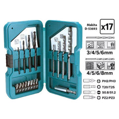 Makita D-53693 – 17pc. Multi Bit/Drill Bit Combination Set | Makita by KHM Megatools Corp.