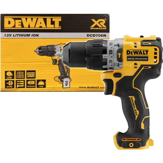 Dewalt DCD706N 12V Cordless Hammer Drill 10mm (Bare) - KHM Megatools Corp. 1000
